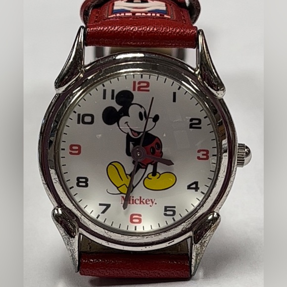 Disney Accessories - Vintage 1980’s Mickey Mouse Watch by Time Works with New Battery